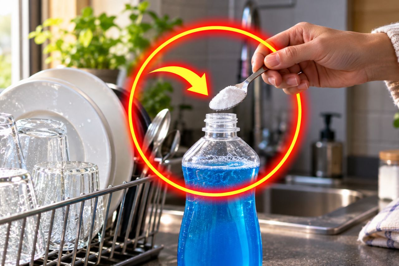 Ajouter du sel au liquide vaisselle