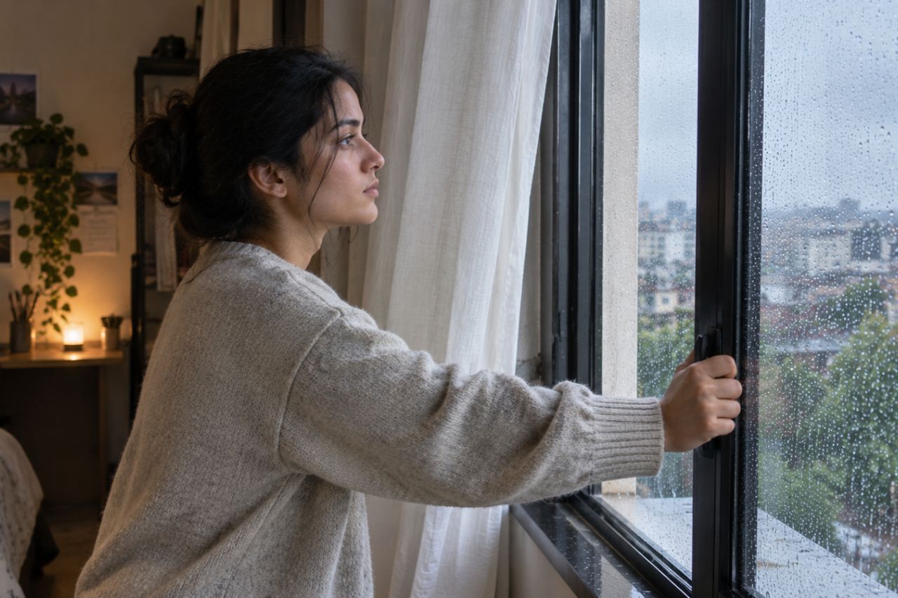 Ouvrir les fenêtres sous la pluie